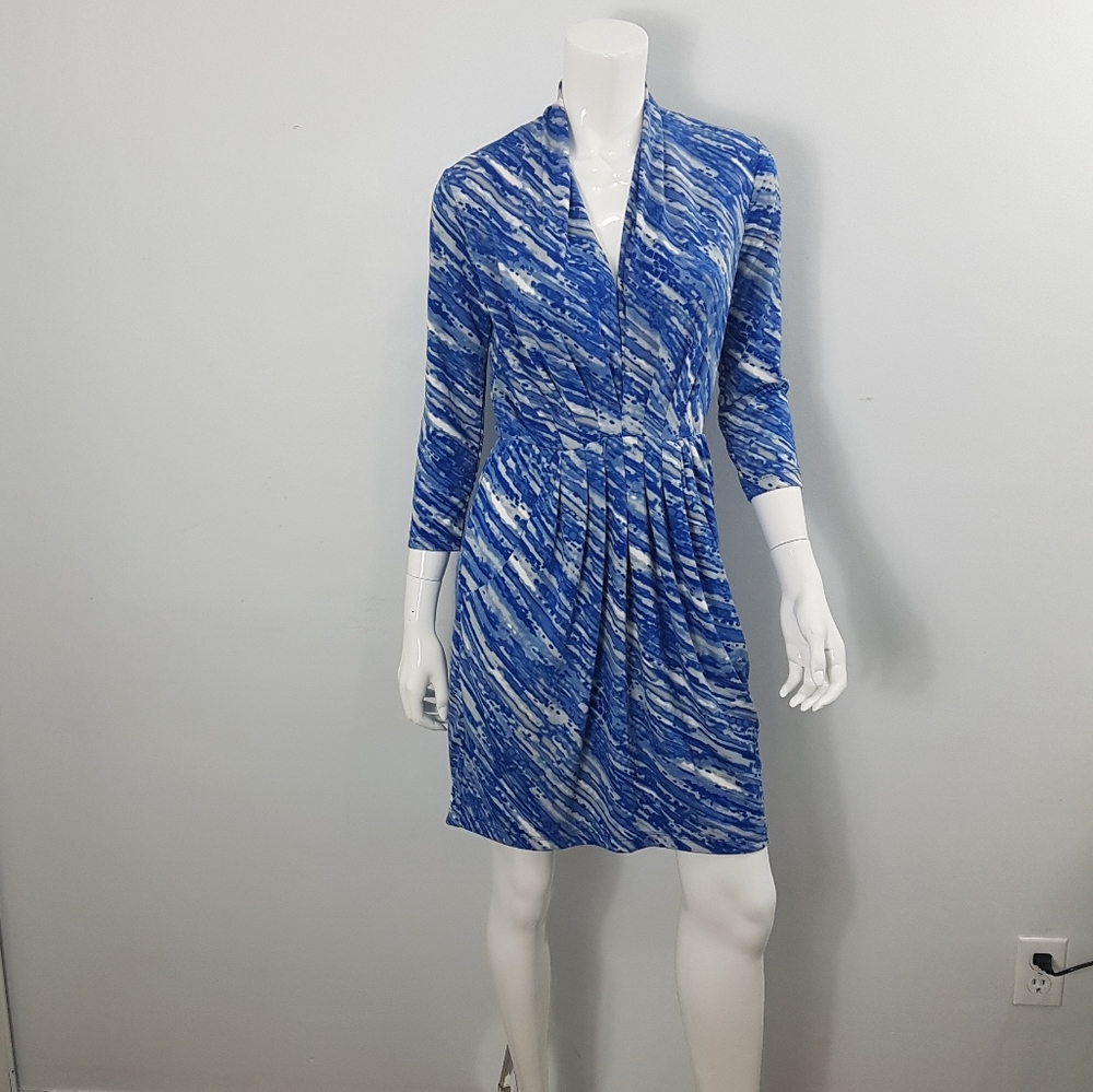 Anne Klein Adorable Midi Dress w/Front Ruffled S  (K)